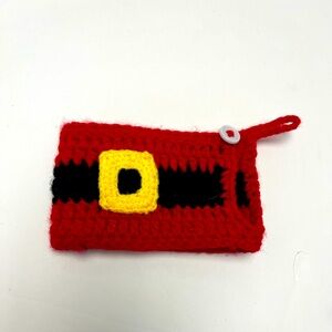 ♥️ FREE with any purchase 🙏🏽 Crochet ⚜️♥️⚜️ doggie Christmas Santa costume